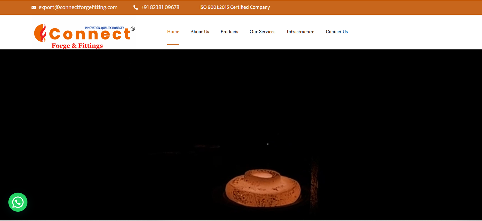 Connect Forge Fitting Homepage Screenshot